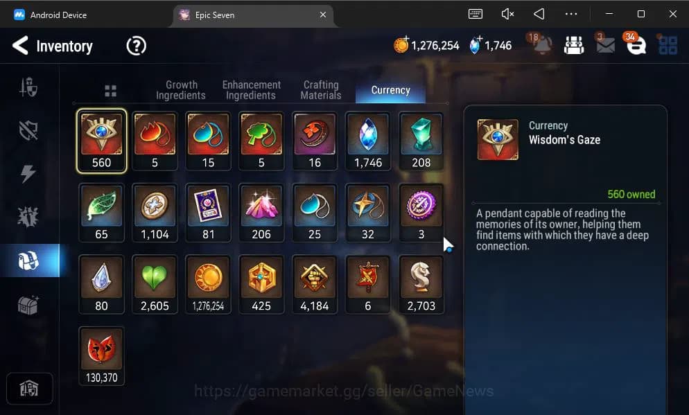 Epic Seven Accounts GLOBAL UNVERIF|7 ML(Salome,LOT Scales,Rof Light,Et image 8