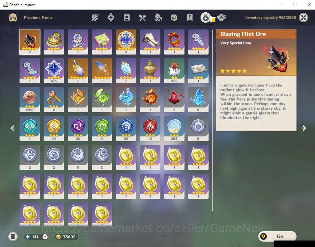 Genshin Impact Accounts ASIA|AR60|16Limit+7(*5Weapon)|PremTeam(Skirk,Mavui image 10