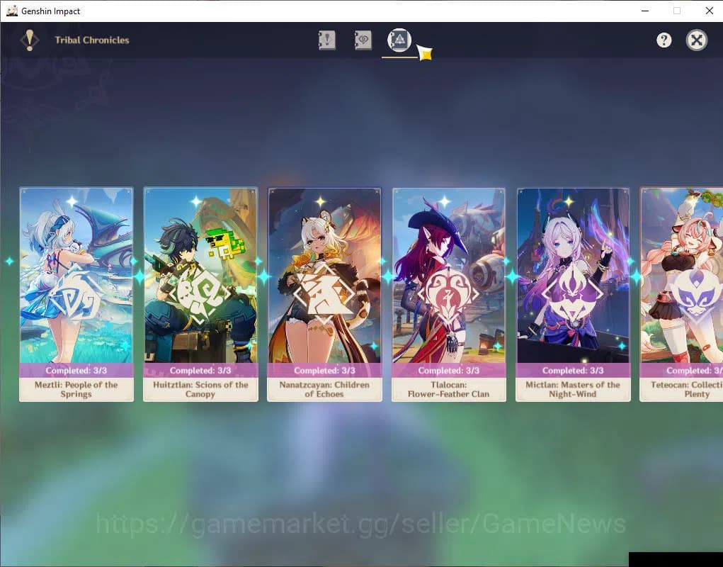 Genshin Impact Accounts ASIA|AR60|16Limit+7(*5Weapon)|PremTeam(Skirk,Mavui image 15