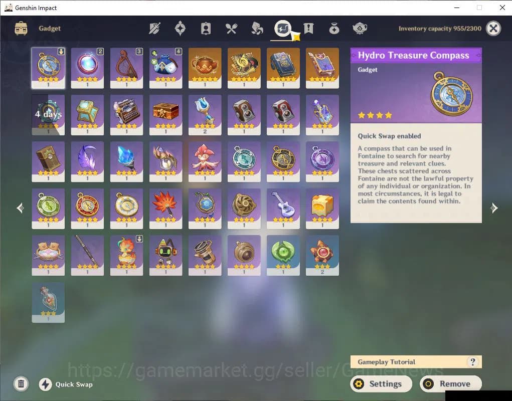 Genshin Impact Accounts ASIA|AR60|16Limit+7(*5Weapon)|PremTeam(Skirk,Mavui image 9