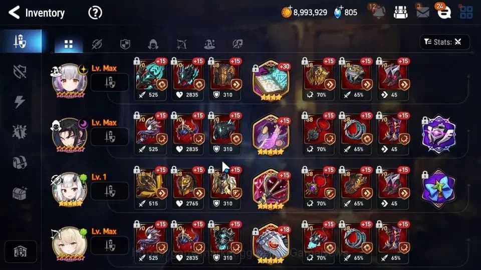 Epic Seven Accounts Server|UnVerif|11 ML Heroes: Boss Arunka, Salome. image 14