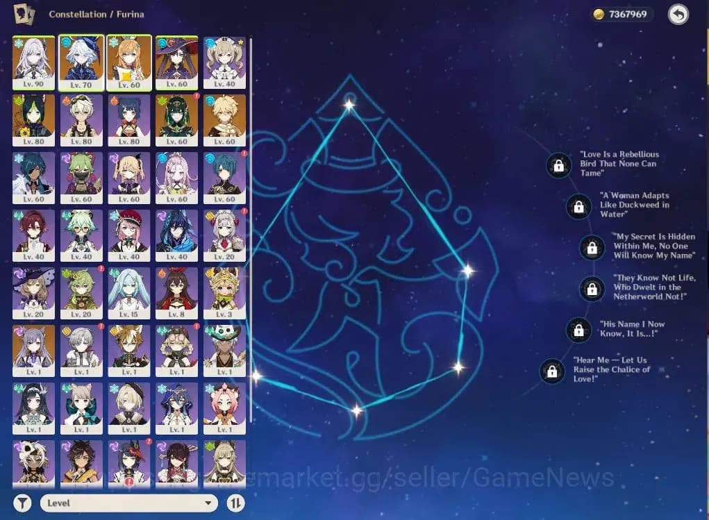 Genshin Impact Accounts ASIA|AR55|SemiPreamTeam Skrik|4Limited+36(*4Charac image 4