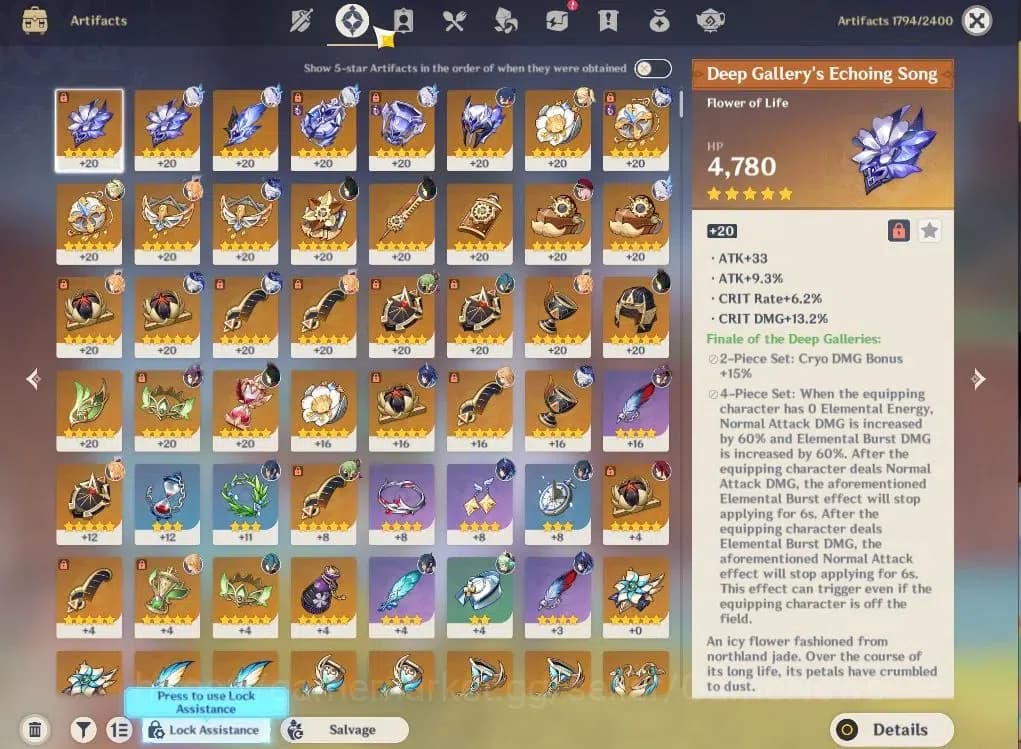 Genshin Impact Accounts ASIA|AR55|SemiPreamTeam Skrik|4Limited+36(*4Charac image 9