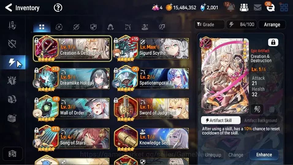 Epic Seven Accounts GLOBAL Unverif|New Era|5 ML(SP Politis,F Cecilia,S image 11