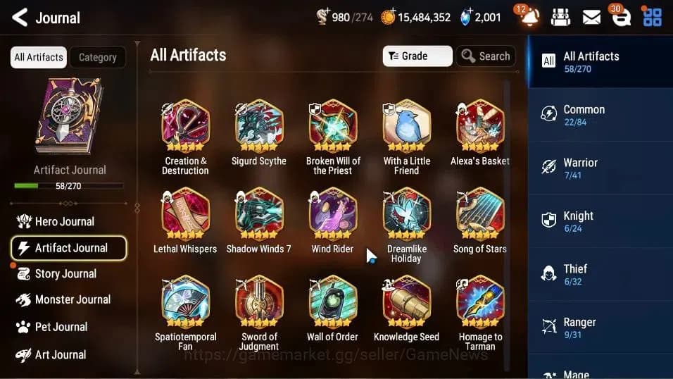 Epic Seven Accounts GLOBAL Unverif|New Era|5 ML(SP Politis,F Cecilia,S image 8