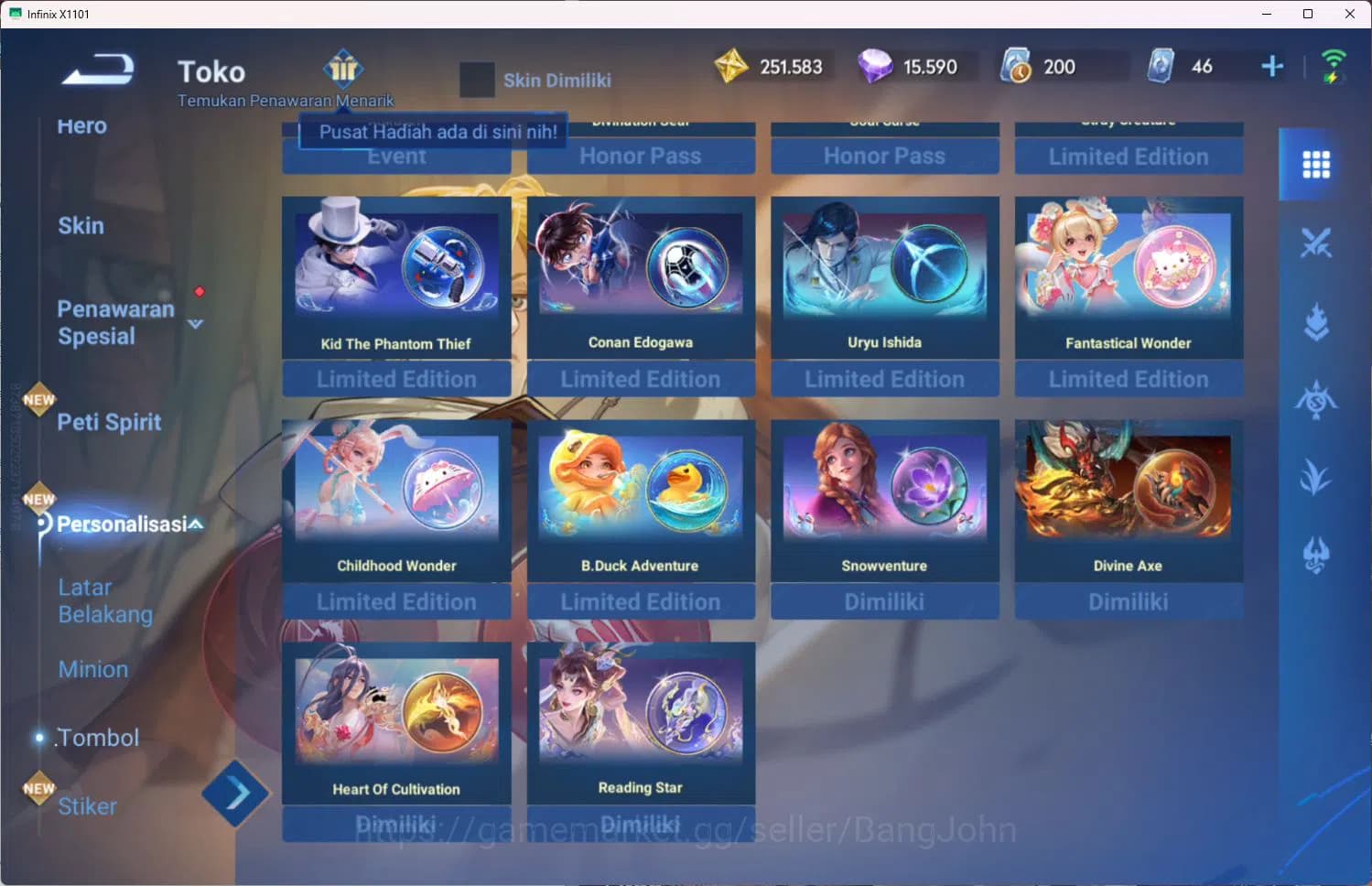 Honor of Kings Accounts GLOBAL|112HR|15SK|LEGEND=ZILONG,DIAN WEI,CONSORT Y image 12