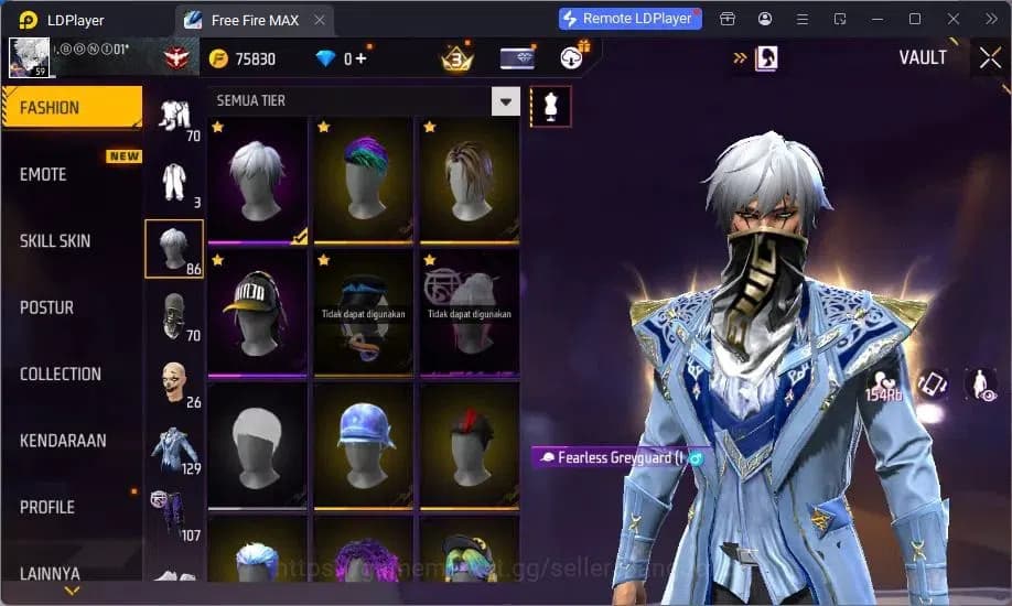 Free Fire Accounts Indonesia | M1887 Evo Lv.4, Thompson Cinder Coloss image 16