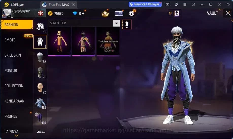 Free Fire Accounts Indonesia | M1887 Evo Lv.4, Thompson Cinder Coloss image 17