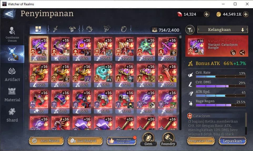 Watcher of Realms Accounts GLOBAL 60x|5,8M Power|14,7K Gems|10 Lord[IngridA4, image 17