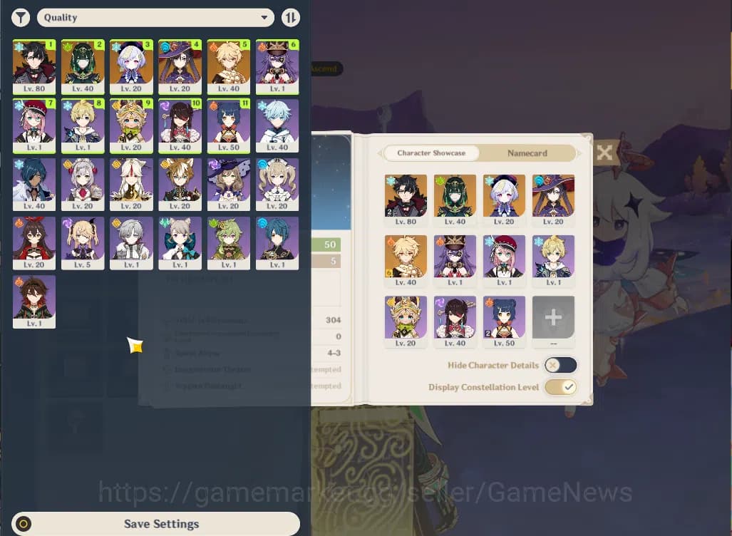 Genshin Impact Accounts ASIA|AR50|2Limited+20(*4Character)|WriotheslyC2,Ne image 16