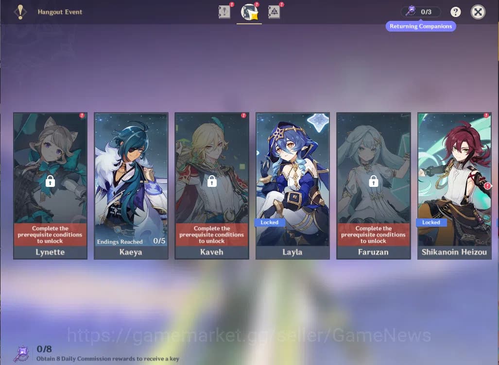 Genshin Impact Accounts ASIA|AR50|2Limited+20(*4Character)|WriotheslyC2,Ne image 5