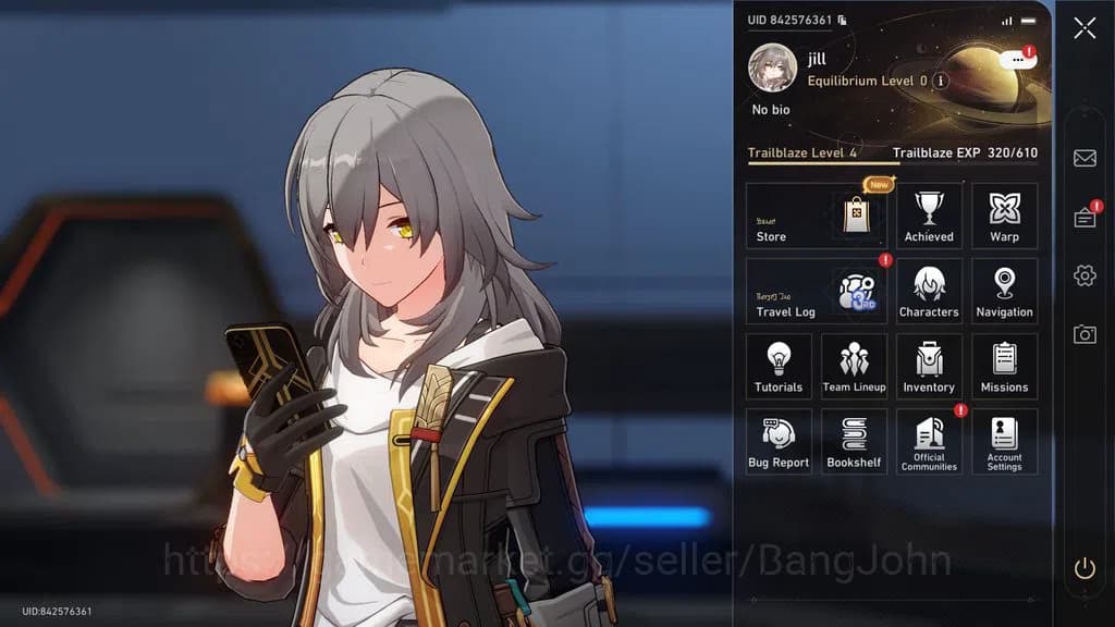 Honkai Star Rail Accounts ASIA | STARTER TL 4 | 2 LIMIT | SILVER WOLF | DANH image 1