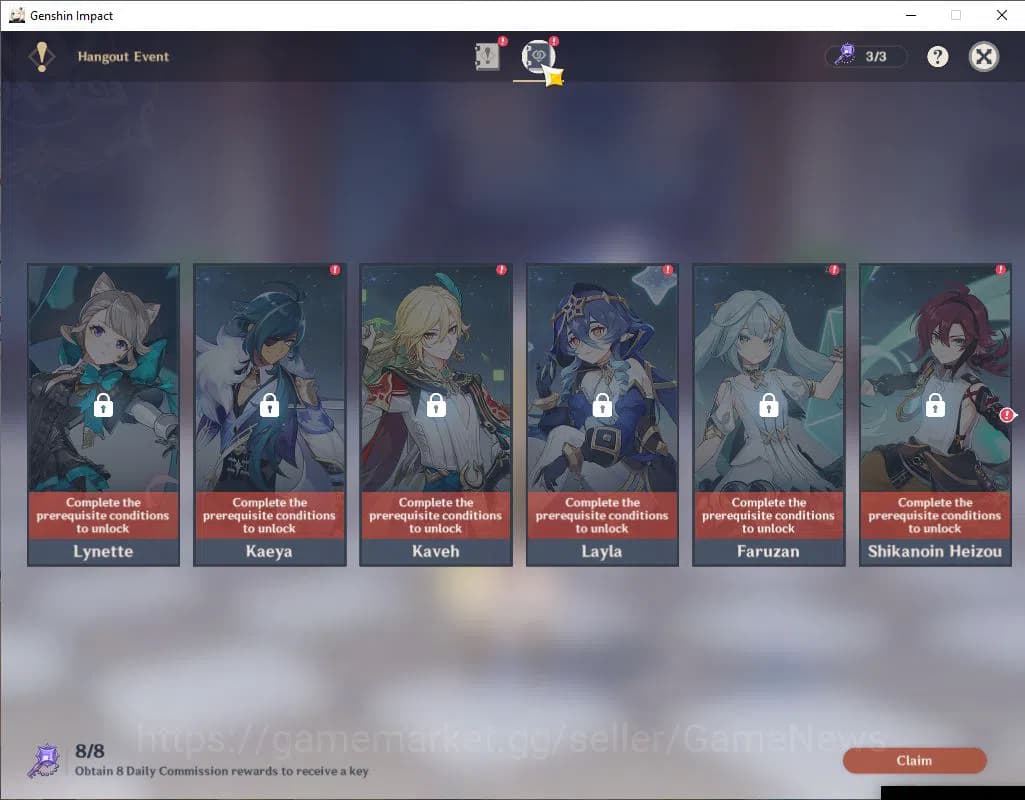 Genshin Impact Accounts Asia|AR 52 |4 Limited+3(*5WEP)|Neuvillate,Furina,Y image 12