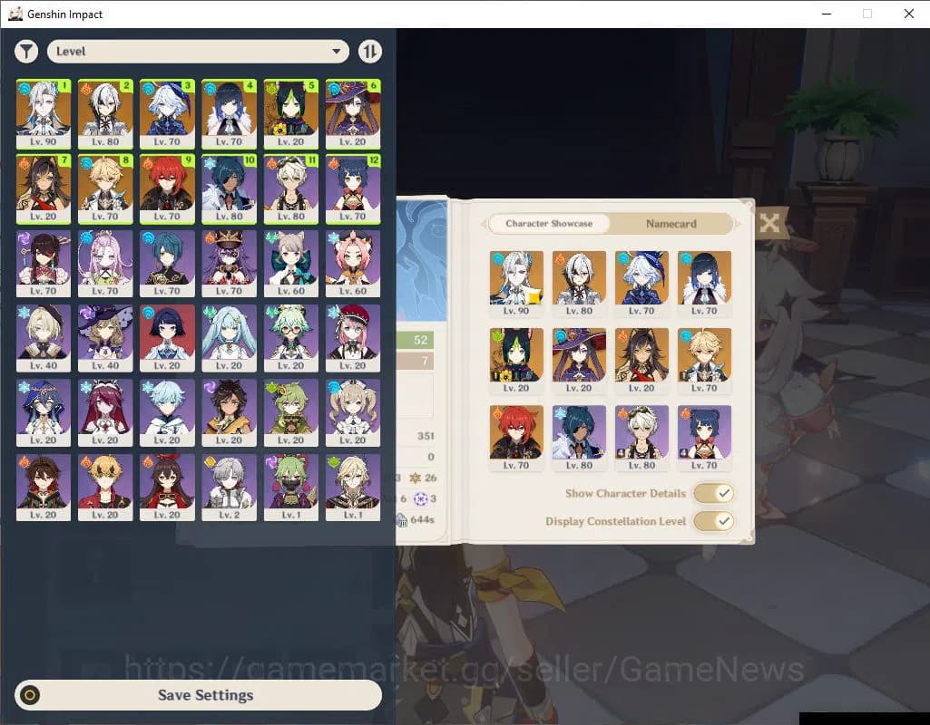 Genshin Impact Accounts Asia|AR 52 |4 Limited+3(*5WEP)|Neuvillate,Furina,Y image 2