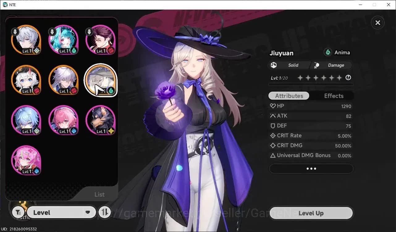 Neverness to Everness Accounts Global EU |HL 3| 3 SSR Jiuyuan, Baicang, Sakiri |6 image 1