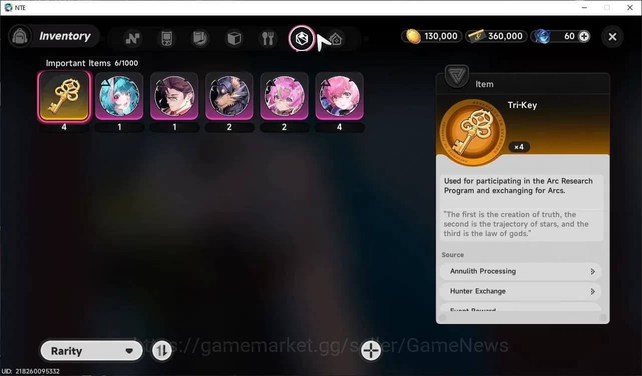 Neverness to Everness Accounts Global EU |HL 3| 3 SSR Jiuyuan, Baicang, Sakiri |6 image 10