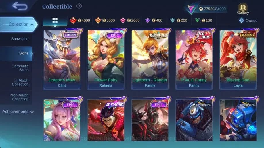 Mobile Legends: Bang Bang Accounts Global|Hero 132|Skin 335|Renowned|Itachi+Sasuke|ST image 11