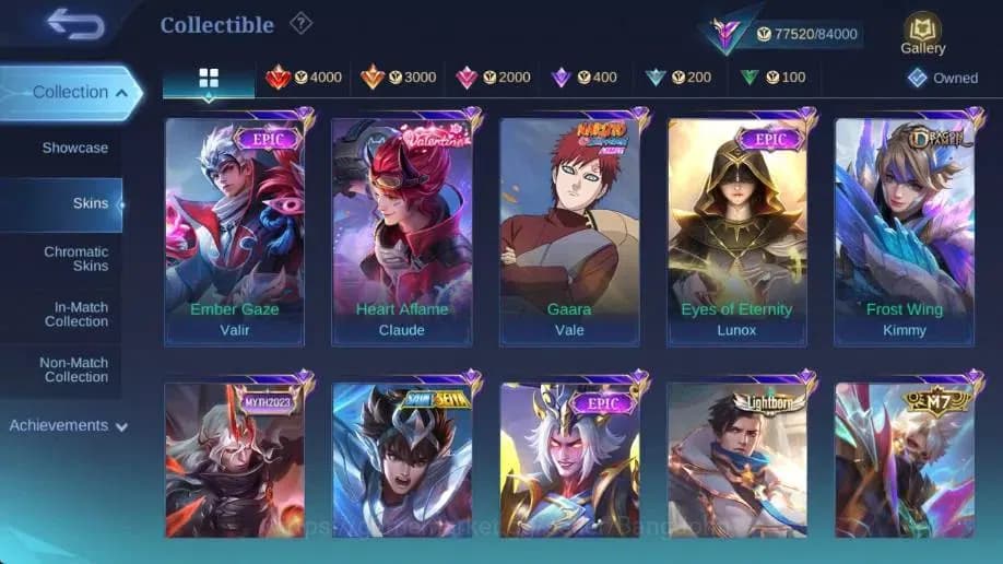 Mobile Legends: Bang Bang Accounts Global|Hero 132|Skin 335|Renowned|Itachi+Sasuke|ST image 15