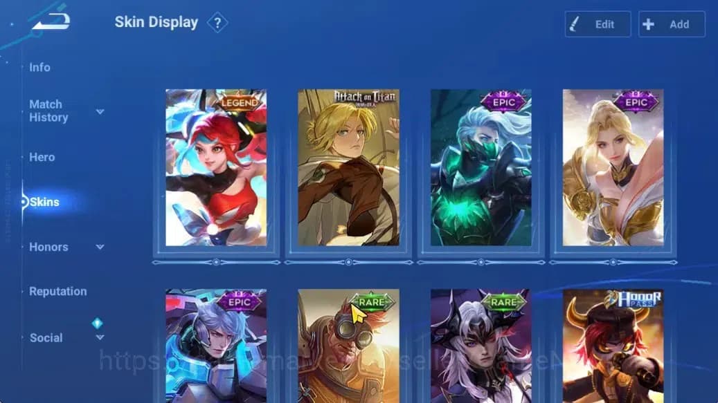 Honor of Kings Accounts Hero 33 Skin 14| Legend (Angela) | AOT (Mayene),3 image 3