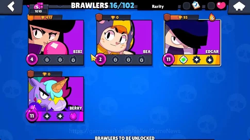 Brawl Stars Accounts 1010 Trophy|16 Brawlers 3 Max Lvl [Edgar,Berry,She image 9