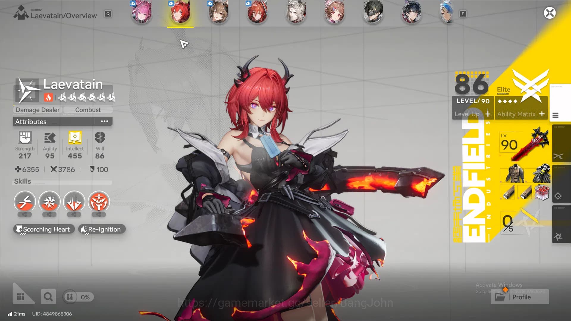 Arknights: Endfield Accounts Mid Game | ASIA | Laevatain + Sign | Yvonne P1| Gi image 2