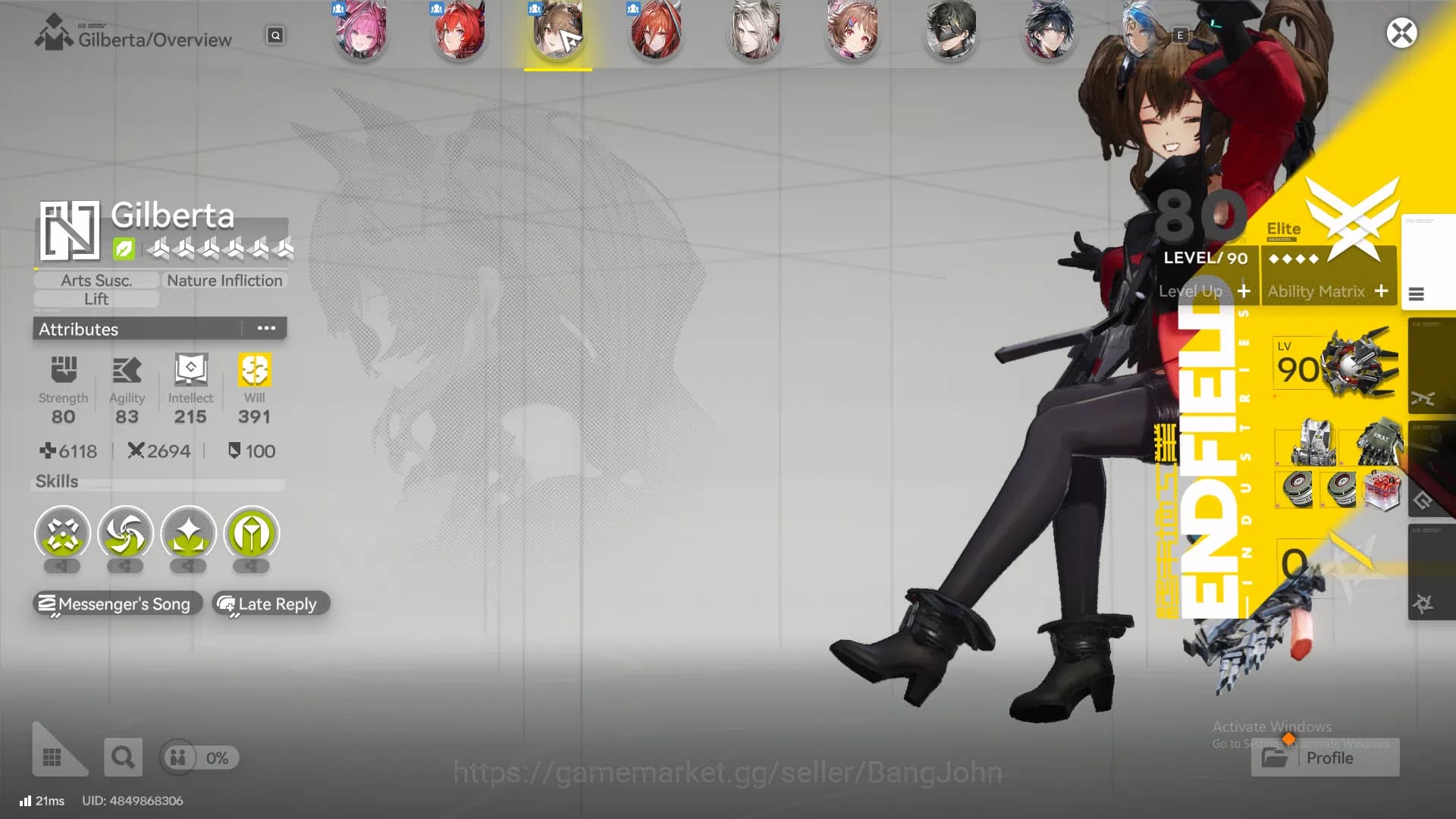 Arknights: Endfield Accounts Mid Game | ASIA | Laevatain + Sign | Yvonne P1| Gi image 4