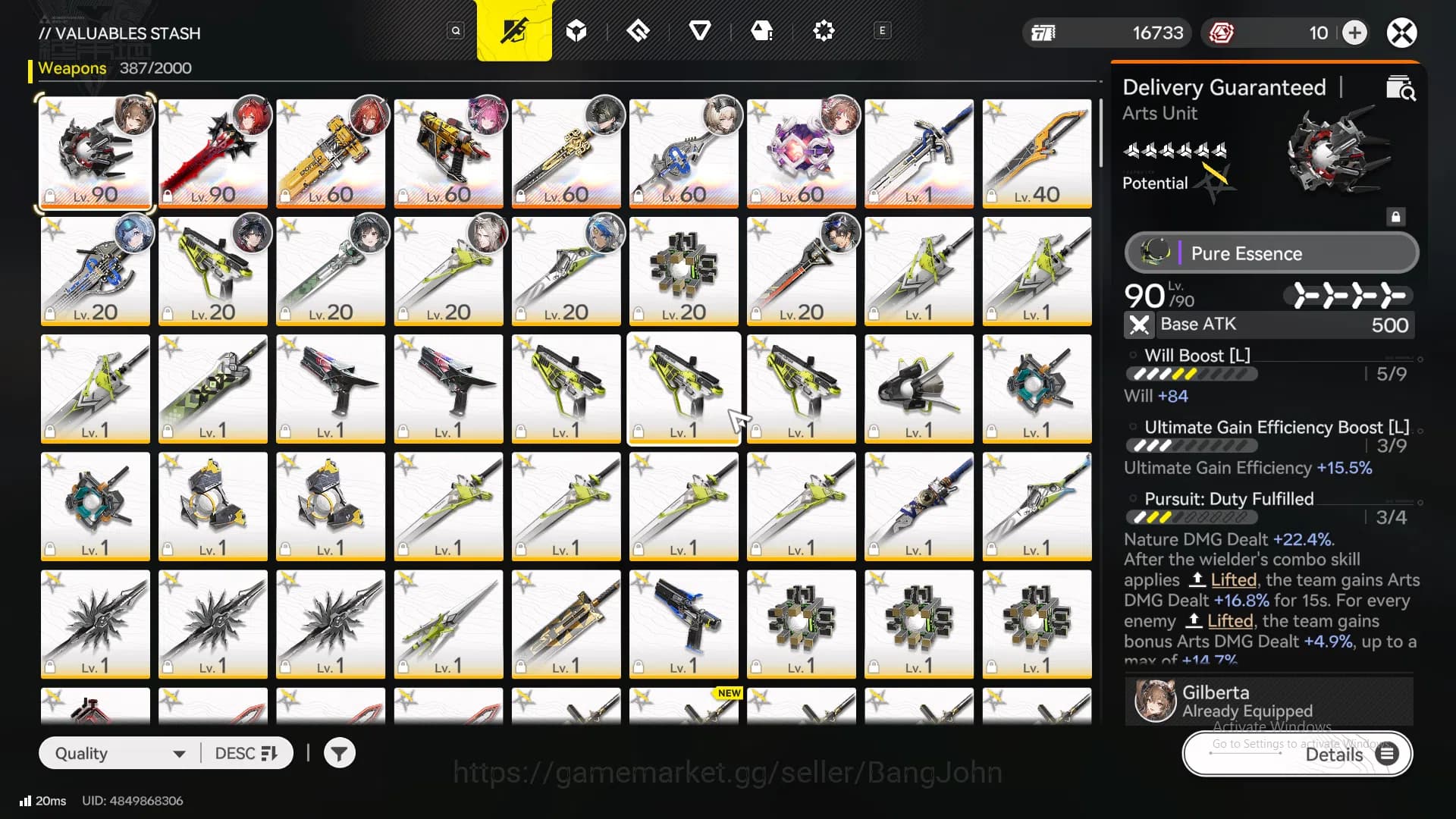 Arknights: Endfield Accounts Mid Game | ASIA | Laevatain + Sign | Yvonne P1| Gi image 7