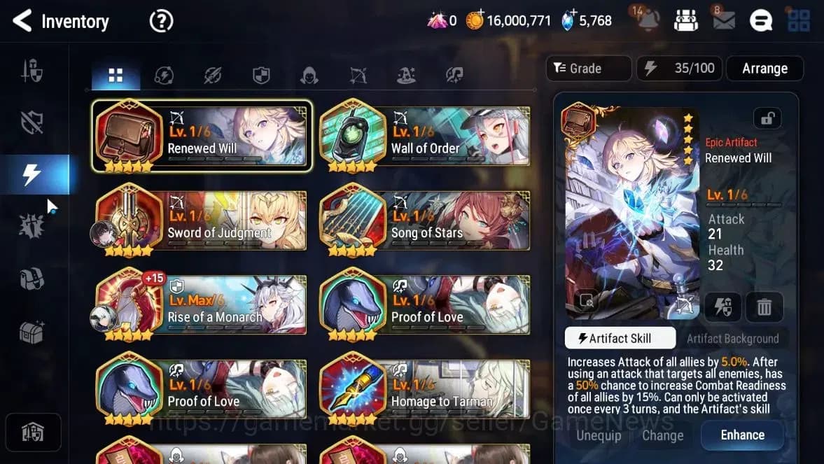 Epic Seven Accounts GLOBAL Unverif|NewEra|6ML(EIlynav,Harsetti,FCecili image 20