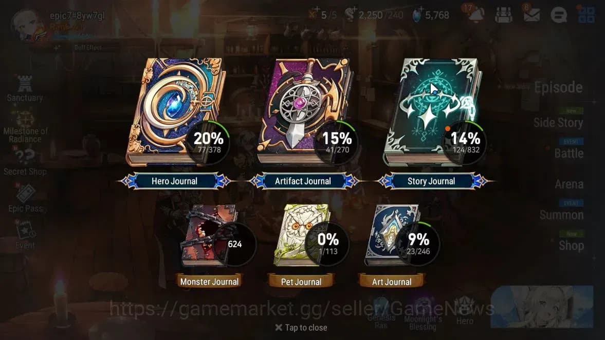 Epic Seven Accounts GLOBAL Unverif|NewEra|6ML(EIlynav,Harsetti,FCecili image 3