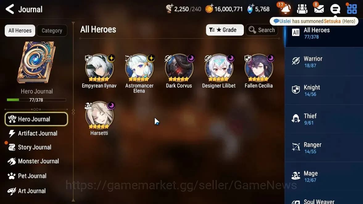 Epic Seven Accounts GLOBAL Unverif|NewEra|6ML(EIlynav,Harsetti,FCecili image 4