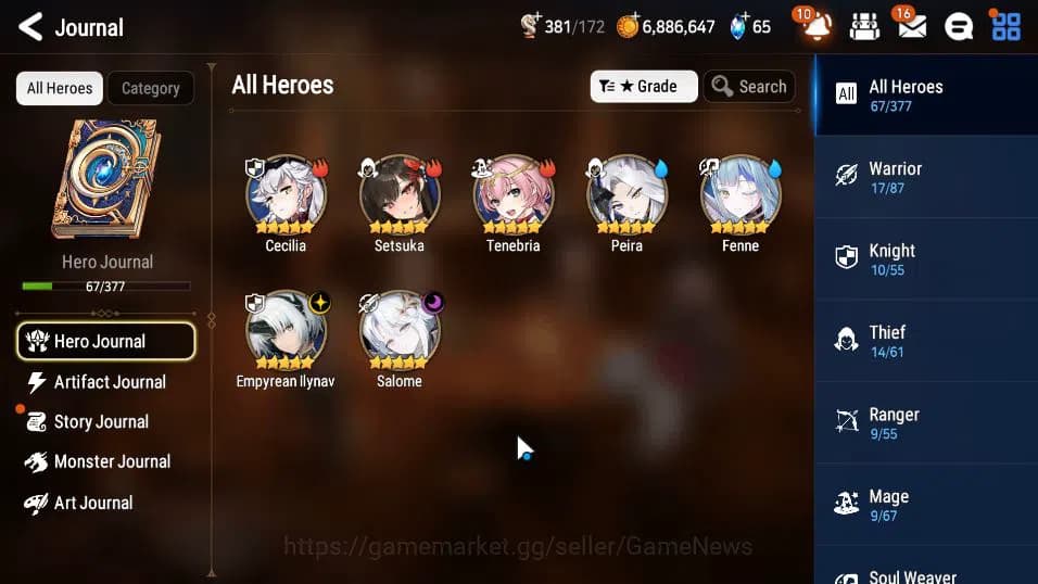 Epic Seven Accounts GLOBAL UNVERIF|New Era|2 ML(Salome, EIlynav)+Setsu image 20