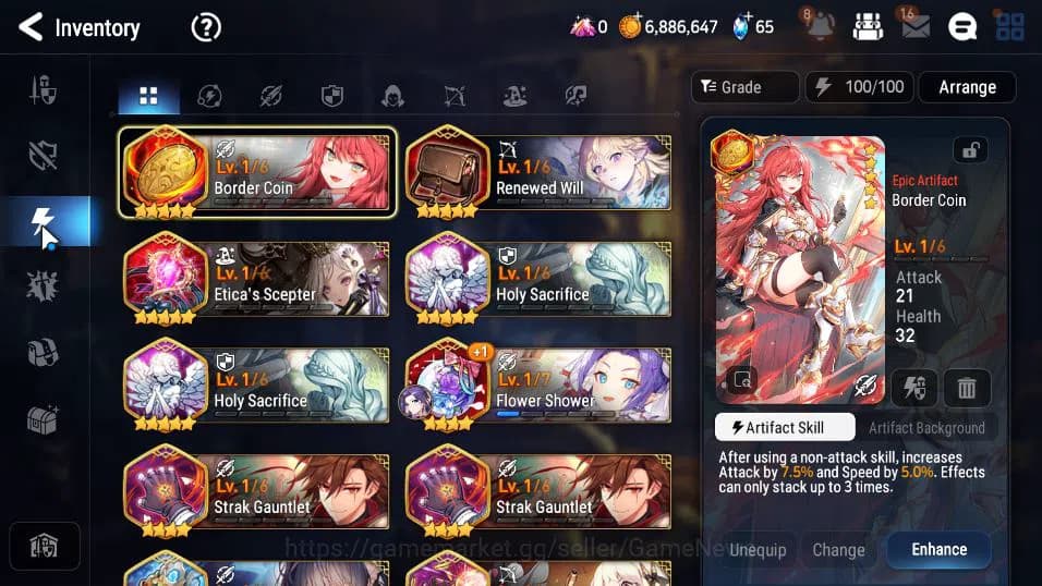 Epic Seven Accounts GLOBAL UNVERIF|New Era|2 ML(Salome, EIlynav)+Setsu image 8