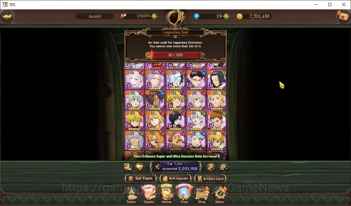 The Seven Deadly Sins: Grand Cross Accounts Asia|2M CC|1 Seventh Spring Box|1 LR+6 UR+Colab|Su image 17