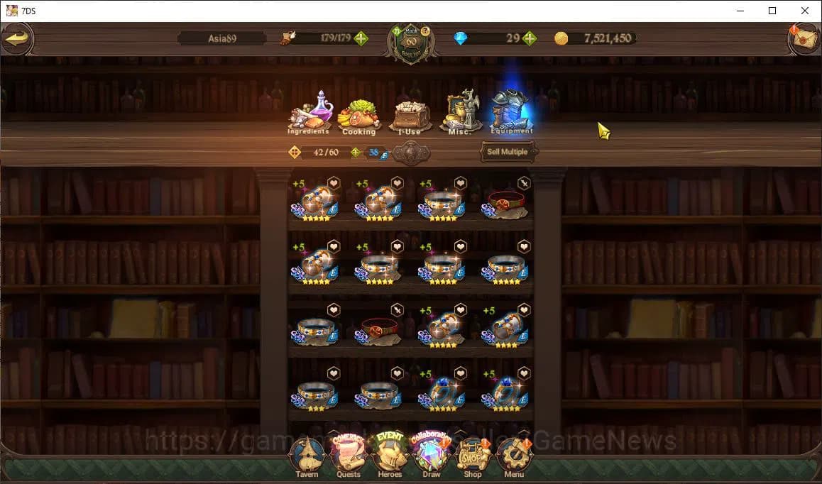 The Seven Deadly Sins: Grand Cross Accounts Asia|2M CC|1 Seventh Spring Box|1 LR+6 UR+Colab|Su image 4