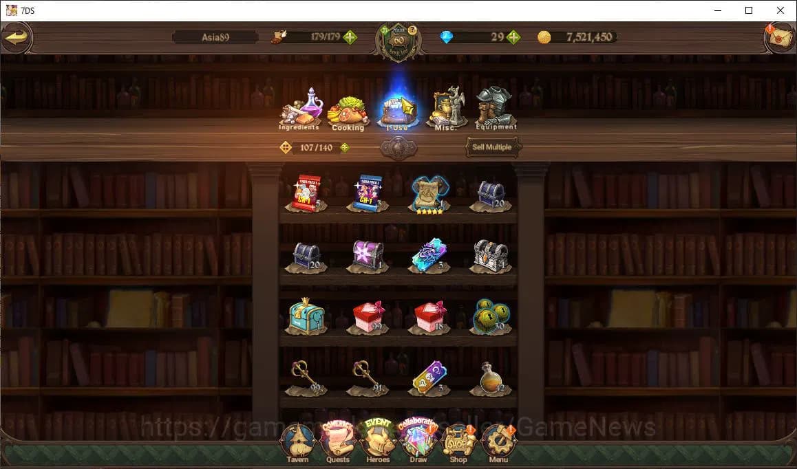 The Seven Deadly Sins: Grand Cross Accounts Asia|2M CC|1 Seventh Spring Box|1 LR+6 UR+Colab|Su image 6