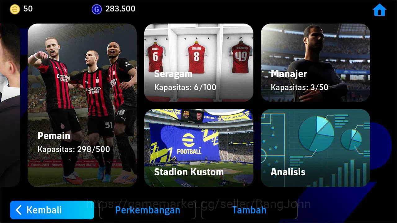 eFootball Accounts power 3180, johan Cruyff epic, maldini epic, Neyma image 2