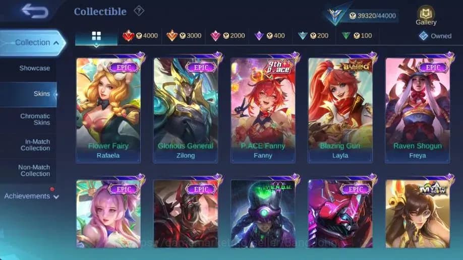 Mobile Legends: Bang Bang Accounts Global|Hero 100|Skin 183|Expert|Collector Natalia+ image 10