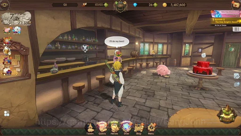 The Seven Deadly Sins: Grand Cross Accounts GLOBAL|192K CC|Fresh starter|Collab Re-zero 2 Emil image 1