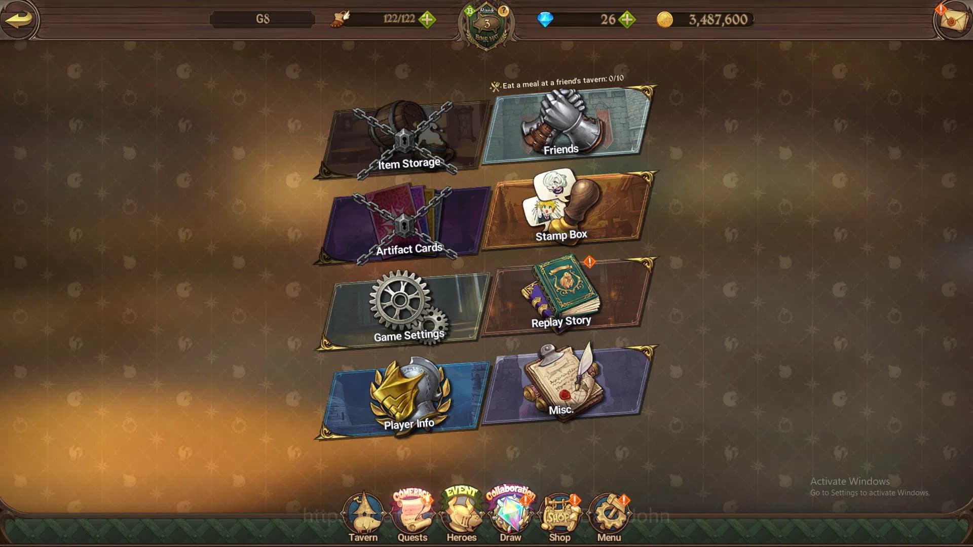 The Seven Deadly Sins: Grand Cross Accounts GLOBAL|192K CC|Fresh starter|Collab Re-zero 2 Emil image 2