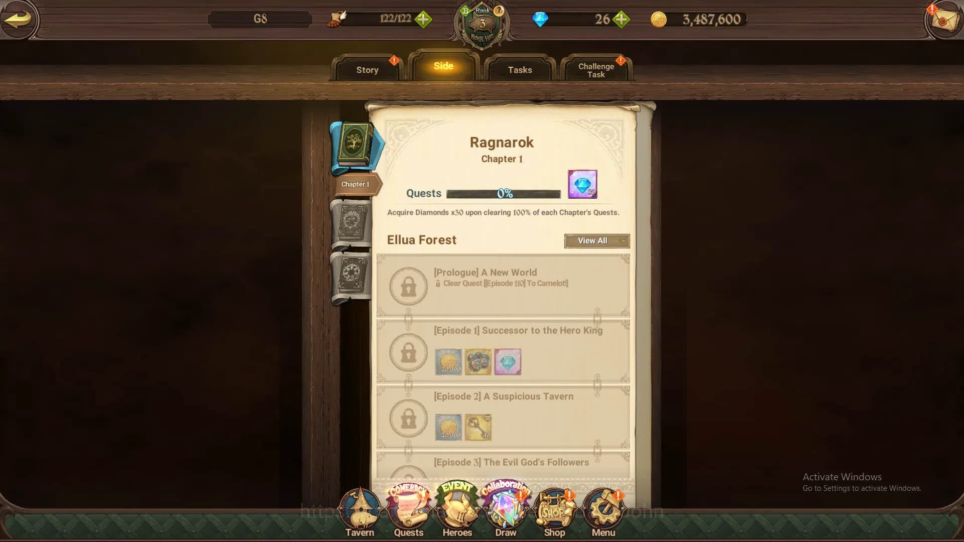 The Seven Deadly Sins: Grand Cross Accounts GLOBAL|192K CC|Fresh starter|Collab Re-zero 2 Emil image 6