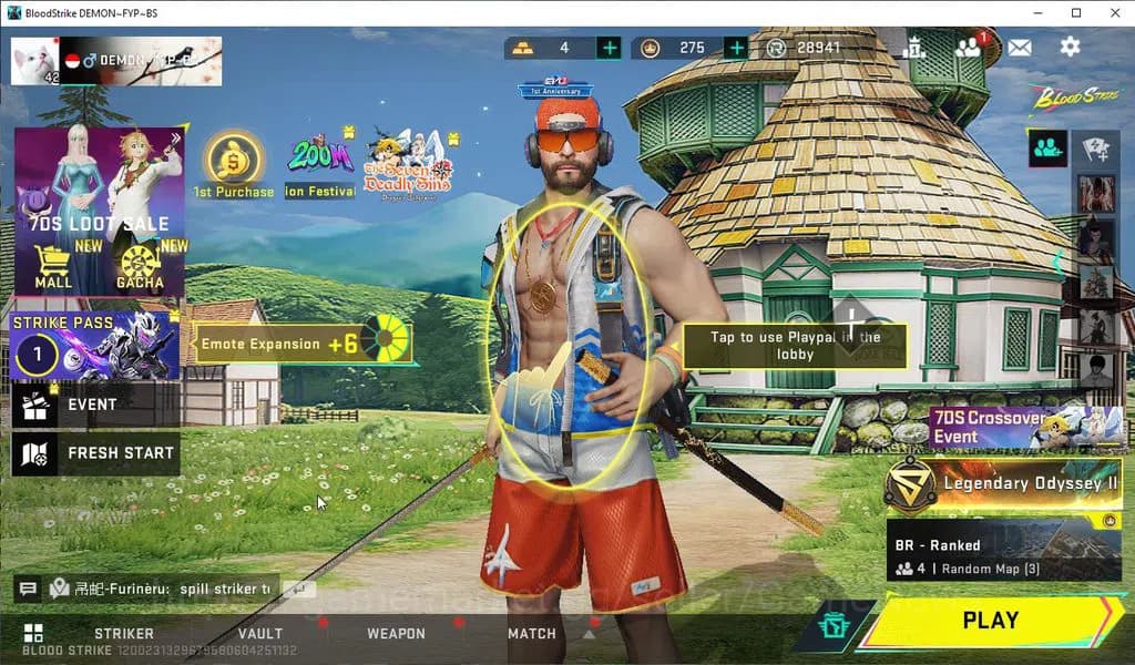 Blood Strike Accounts ASIA|EVO(FAL Lv3)+Legend Katana+Collab AOT(KAG-6,F image 1