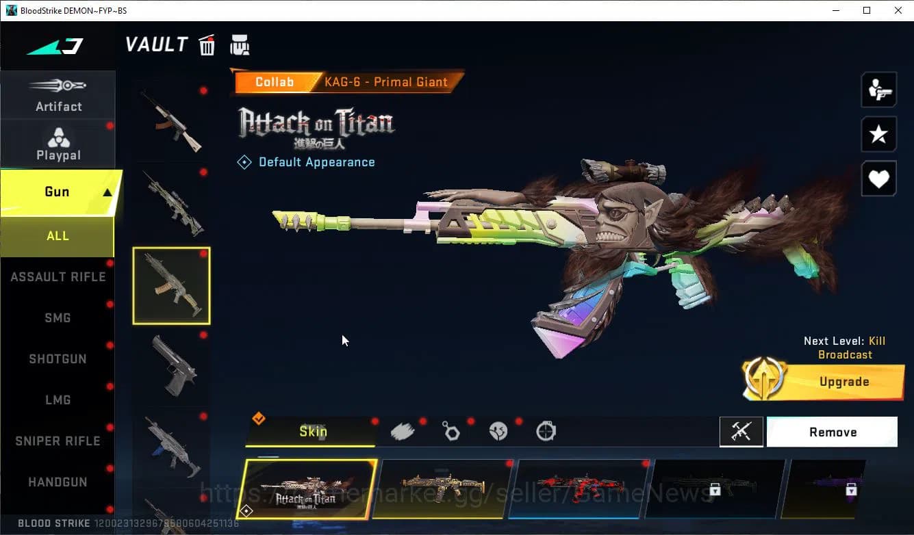 Blood Strike Accounts ASIA|EVO(FAL Lv3)+Legend Katana+Collab AOT(KAG-6,F image 12