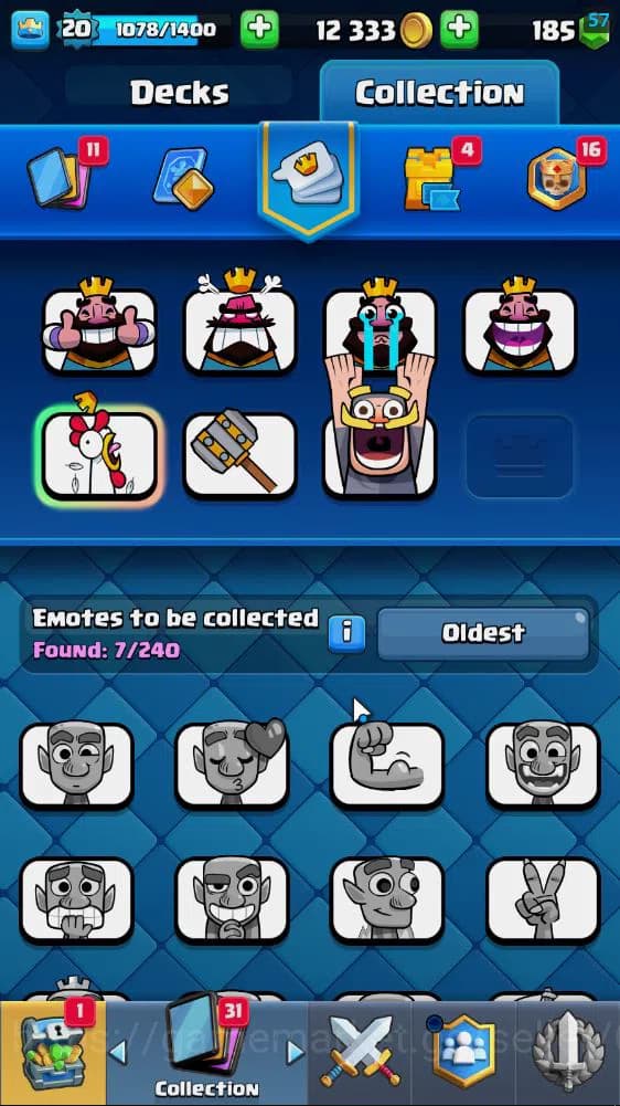 Clash Royale Accounts Lv 20|Trophy 3764|KTL 8|Limited Skin|Card 63| 2 EV image 11