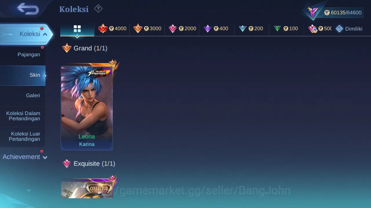 Mobile Legends: Bang Bang Accounts GLOBAL Hero 131 Skin 291 | Zodiac Selena | KOF Kar image 1