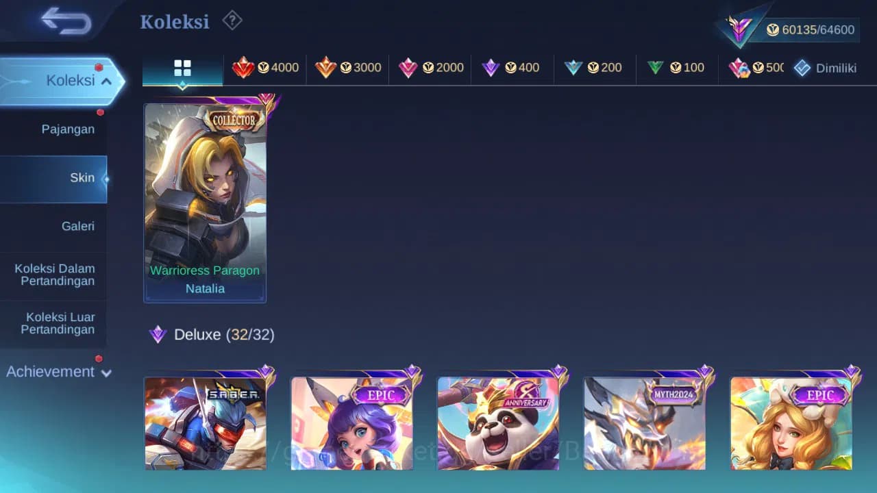 Mobile Legends: Bang Bang Accounts GLOBAL Hero 131 Skin 291 | Zodiac Selena | KOF Kar image 2
