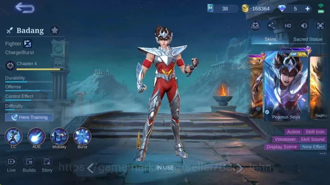 Mobile Legends: Bang Bang Accounts Global|Hero 132|Skin 260|Renowned|KOF Karina|STUN image 11