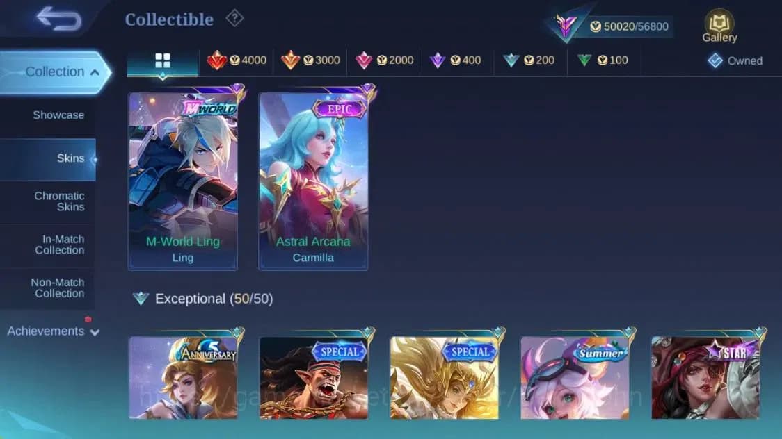 Mobile Legends: Bang Bang Accounts Global|Hero 132|Skin 260|Renowned|KOF Karina|STUN image 16