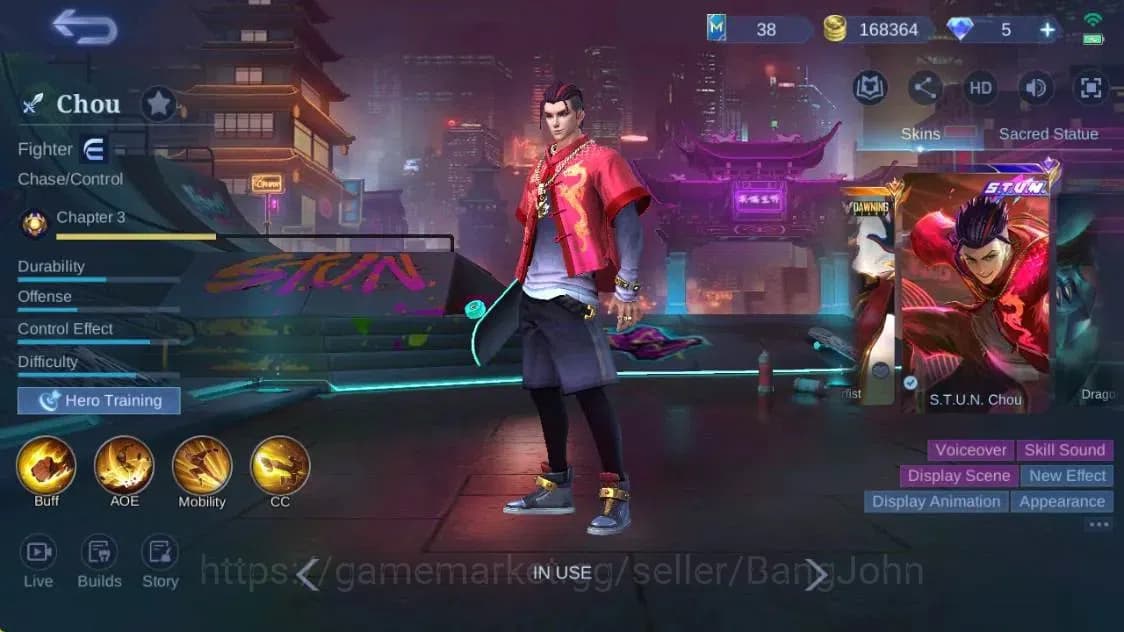 Mobile Legends: Bang Bang Accounts Global|Hero 132|Skin 260|Renowned|KOF Karina|STUN image 9