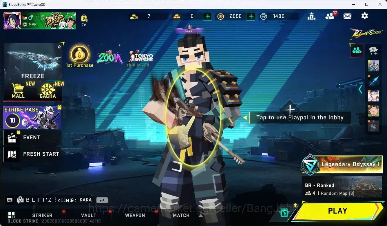 Blood Strike Accounts ASIA |MELE,KATANA|EVOLVED,FAL-DRACO|COLLAB,KAG-6|U image 1
