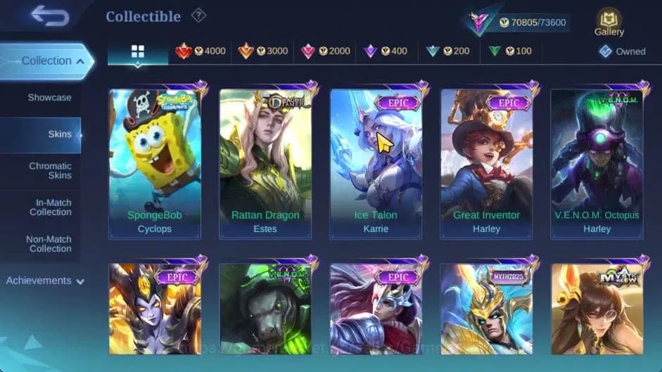 Mobile Legends: Bang Bang Accounts Hero 132|Skin 301|High Immo 105|Sanrio Floryn,KOF image 11